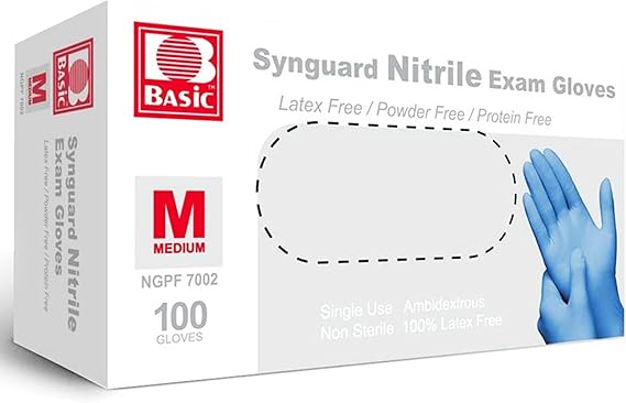 Basic Medical NGPF-7002 Blue Nitrile