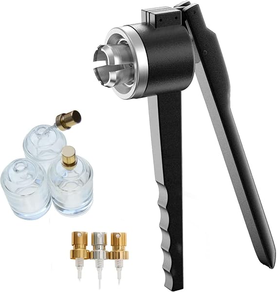 Manual Vial Crimper,Perfume Bottle Vial Crimper 13/15/20mm, Manual Perfume Vial Sprayer Crimper, Handheld Bottle Sealing Machine Cap Capper Bottle Crimping Capping Tools, 13mm