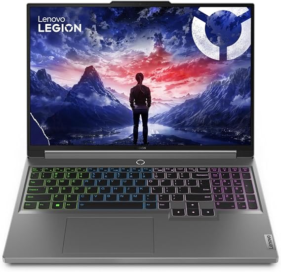 Lenovo Legion 5 16IRX9 2024 Gaming Laptop / 16" WQXGA 165hertz / 16 Cores Intel i7-14650HX NVIDIA GeForce RTX 4070 / 32GB DDR5 4TB SSD/Four-Zone RGB Backlit KB / Win11 / Luna Grey / 32GB USB