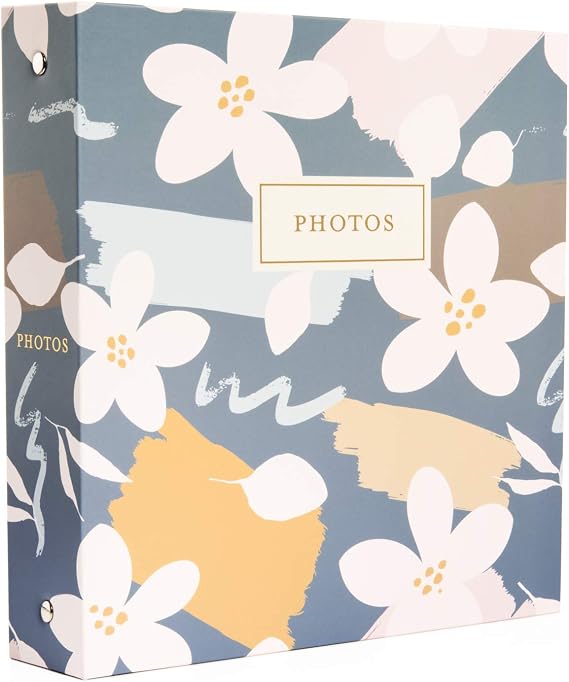 Jot & Mark Photo Album Set - 200 4x6 Photos, Clear Pocket Sleeves, 6 Tab | Holds 200 4x6 Photos | Clear Pocket Sleeves | 6 Tab Dividers | 3-Ring 8.5x9.5 Binder | Virginia Spring