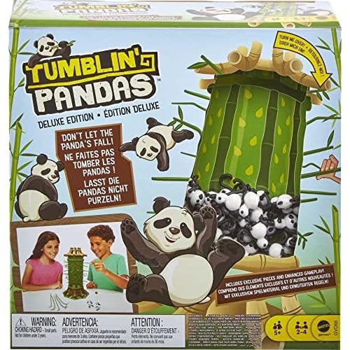 Mattel Games Tumblin Pandas Kids Game with Tower, Sticks & Toy Pandas, Kids Gift Ages 5 Years & Older