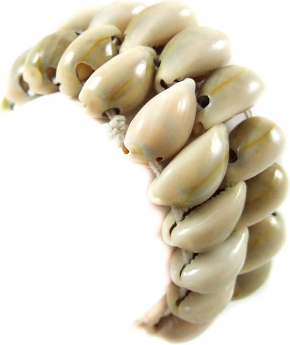 Natural Cowrie Shell Bracelet, Handmade Beach Surfing Cuff Cowrie Shell Stretch Bracelet Women Jewelry AA052