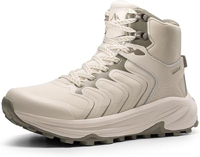 NORTIV 8 Womens Hiking Boots Waterproof with Arch Support Sneakers Walking Outdoor Comfortable Lightweight Boot Echo Mid