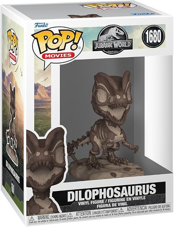 Funko Pop Movies: Jurassic Park Fossil - Dilophosaurus - Collectable Vinyl Figure - Gift Idea - Official Merchandise - Toys for Kids & Adults - Action/Adventure Fans - Model Figure for Collectors
