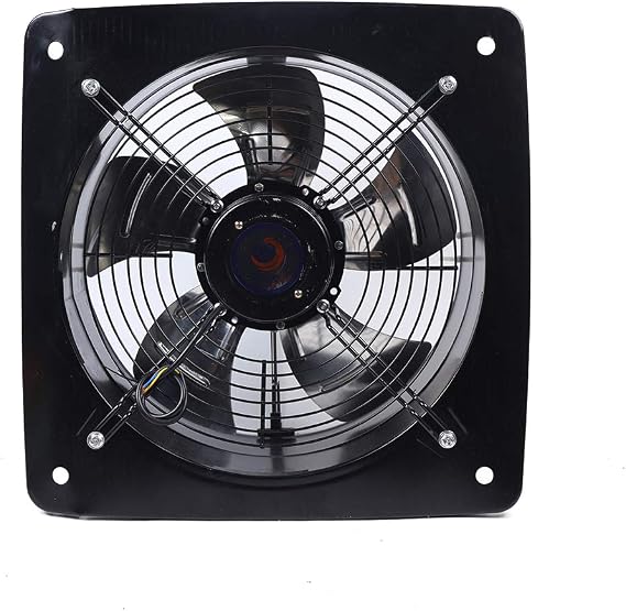 16 Inch Exhaust Fan Wall Mount Ventilation Extractor Blower Greenhouse Fans and Vents Window Exhaust Fan Kitchen Exhaust Vent Fan for Kitchen, Sheds, Attics, Workshops, 750W 110V (US Stock)