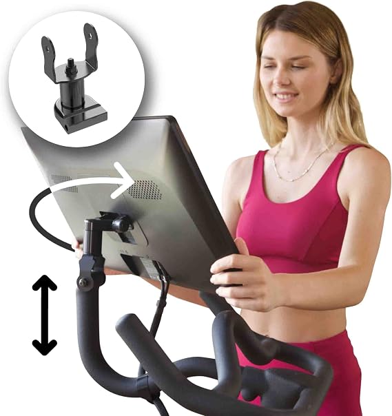 SELINA Peloton Accessories Bike Screen Swivel Mount | 360 Pivot - Black