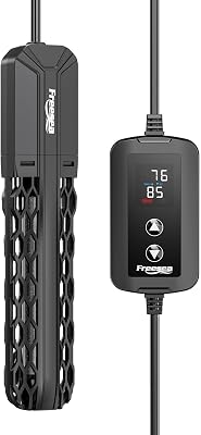 FREESEA Aquarium Heater for Fish Tank: 100W200W300W500W Submersible Fish Tank Heaters with Over-Temperature and Off-Water Protection for 10-20 Gallon Saltwater and Freshwater