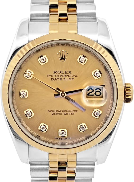 Pre-Loved Datejust 116233G, Automatic, Steel and Yellow Gold, 36