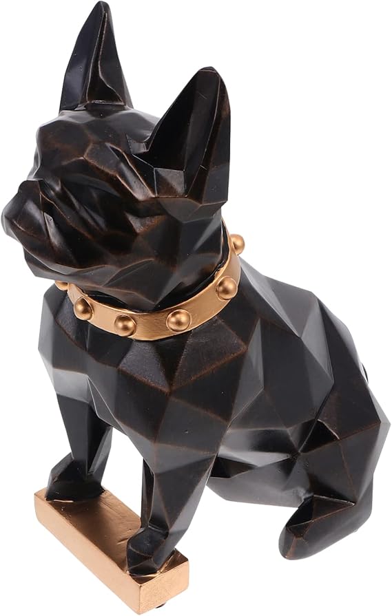 Zerodeko Mini Resin Dog Figurine Creative Decoration for Home Desktop Cute Dog Statue Ornament PET Lovers