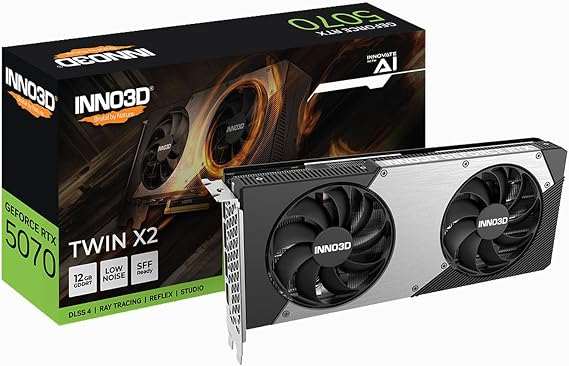 Inno3D GeForce RTX 5070 Twin X2 OC 12GB GDDR7 Reflex 2 RTX AI DLSS4