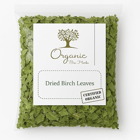 Organic Bio Herbs-Organic Dried Birch Leaves (Betula pendula) 6 Oz.