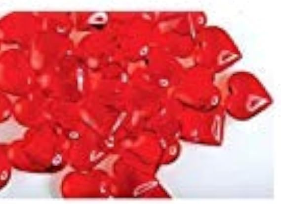 Translucent Red Acrylic Hearts for Vase Fillers Table Scatter Decoration