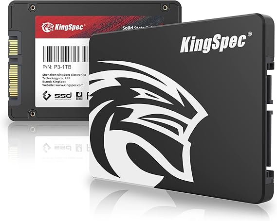 KingSpec 1TB 2.5" SATA SSD, SATA III 6Gb/s Internal Solid State Drive - 3D NAND Flash TLC, Compatible with Desktop/Laptop/All-in-one