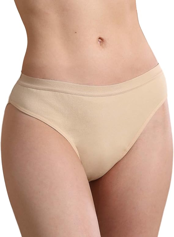 Absorbent Incontinence Underwear for Women Washable, 2 oz Leakproof Ladies Panties for Bladder Leakage 1 Pack (Beige, XL)