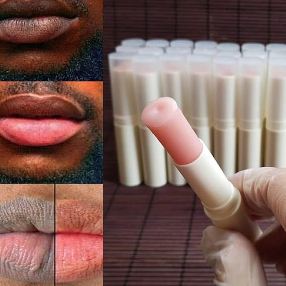 2PCS Natural Plant Lip Balm for Dark Lips,Exfoliating Lip Scrub, Moisturizing Lip Hyaluronic Acid Exfoliating Dead Skin, Fade Lip Lines,Lip Balm for Smokers, Restore Natural Lip Complexion (PINK)