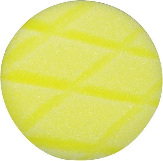 Astro Pneumatic 4635 3-Inch Yellow Diamond Cut Foam Pad, Velcro