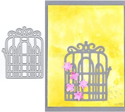 Birdcage Die Cuts for Card Making, Chicken Cage Metal Cutting Dies for Paper Scrapbooking, DIY Stencils for Album Party Wedding Festivals Decoration