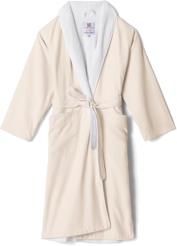 Spa Robe Microfiber Twill Ultra Soft Plush Lining Luxury Spa Hotel Robe Bathrobe for Men and Women