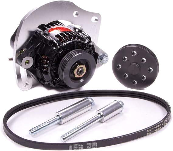 Powermaster - Alternator Kit Pro Series High Mount off WP 3 grv w/8162 55A Alt