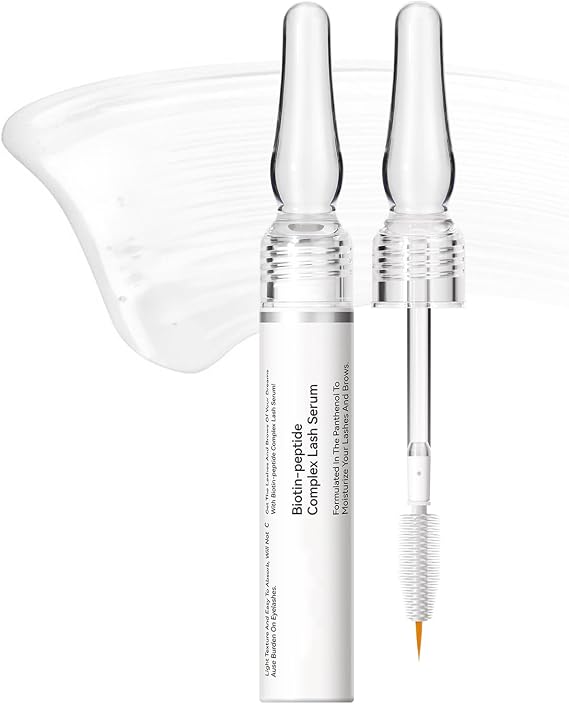 Biotin-peptide Complex Lash Serum - Eyelash Growth Serum - Brow Enhancer for Thickness - Gently Nourishes, Natural Curling, with Multiple Nutrition 2.3ml