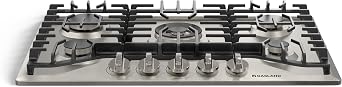 GASLAND Gas Cooktop 30 Inch, 5 Burners Propane Stovetop, Built-in NG/LPG Convertible Cooktops, Gas Countertop 120V Plug-in with Thermocouple Protection, 304 Stainless Steel Panel, CSA Certified