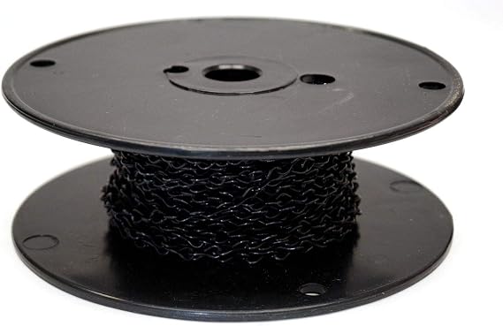 18 Gauge Black Jack Chain - 50 Ft. Roll