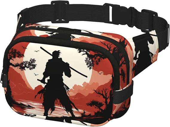 Waist Pack for Men Women Crossbody Belt Bag Samurai Waist Bag Travel Fanny Pack Bum Bags