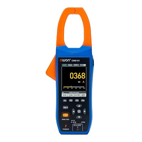 OWON CMS101 Clamp Meter 1000A/1000V, 3 in 1 Oscilloscope Recorder Function | True RMS, 5MSa/s Waveform Viewing, Inrush, 20,000 Counts for Electrical, and Automotive Diagnostics