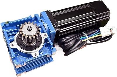 GTPBAO Worm Speed 400W Three Phase Brushless Motor 24V-36V DC Photoelectric Encoder Servo Motor 14mm Shaft with 18 Teeth Gear Worm Reducer Motor Reduction Variable