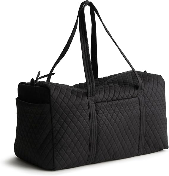 Vera Bradley Women's Premium Cotton Large Original Duffel Bag, Moonless Night, One Size