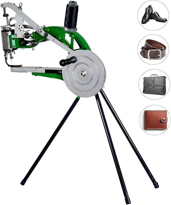 DIY Shoe Repair Machine Manual Shoe, Leather Sawing Machine Cobbler Sewing Machine Manual Leather Cobbler Dual Cotton Nylon Line Sewing Machine
