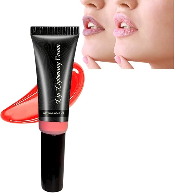 Lip Lightening Cream for Dark Lips - Natural Brightening Balm with Alpha-arbutin & Vitamin E, Long Lasting Hydrating Lip Pigmentation Corrector for Women & Men, 10ml Vegan Overnight Mask