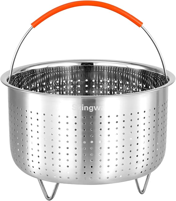 Steamer Basket for Instant Pot, 18/8 Stainless Steel Vegetable Steamer Basket Insert for Pots