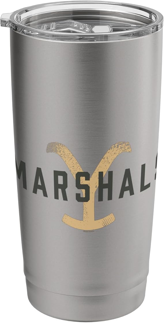 Yellowstone Marshals Logo Officially Licensed Stainless Steel Insulated Tumbler