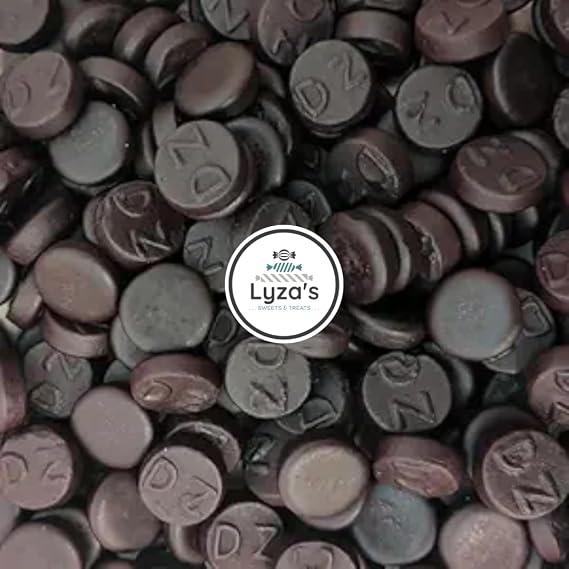 Double Salt Round Licorice 2.2 LB - Traditional Extra Salty Dutch & Norwegian Black Licorice - One Bulk Bag