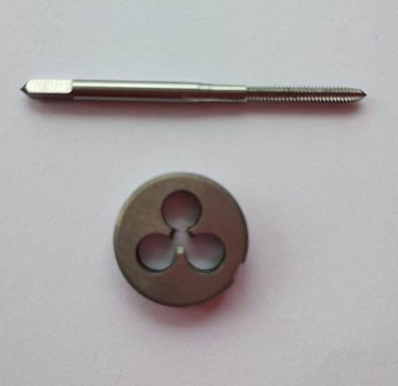 1 Kit Metric Right Hand Die and Tap, M1.0 x 0.25 mm Threading Tools Dies and Taps m1.0 * 0.25mm