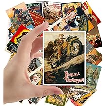 Large Stickers (24 pcs 2.5"x3.5") Motorbike Vintage Ads Posters Terror Bike Adverts