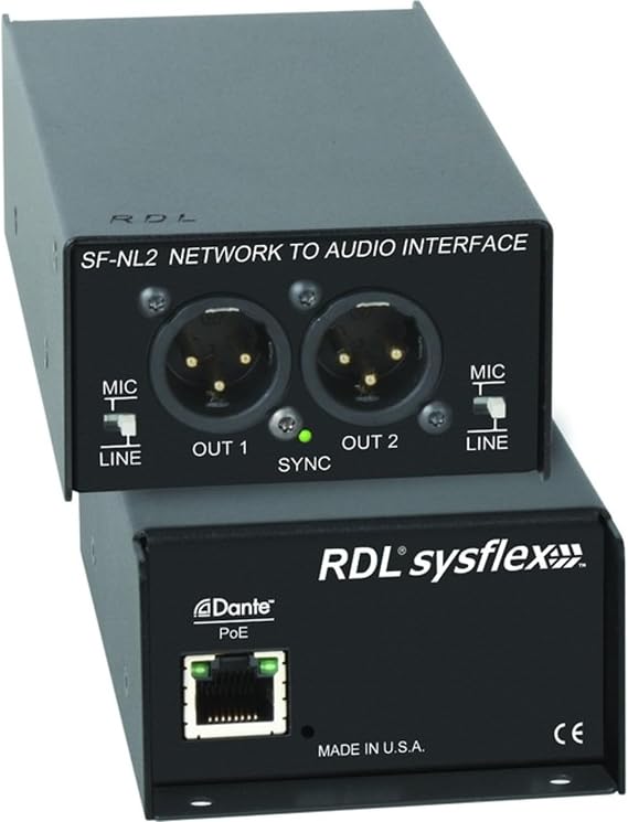 Radio Design Labs RDL Network to Audio Interface - Dante (SF-NL2)