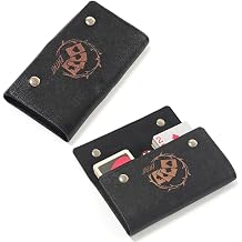 IXIGER Playing Card Case, Leather Playing Card Box Put 2 Decks &amp; 5 Dice Inside, for UNO Game Tarot Cards &amp; More