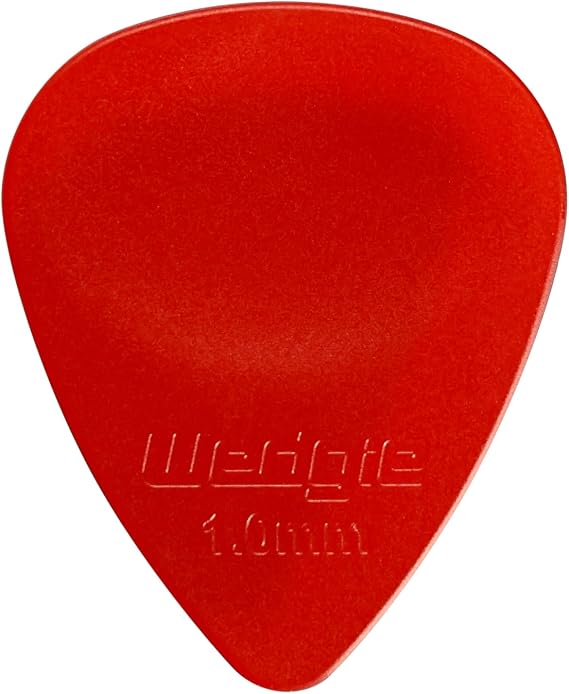 Wedgie WCPP100 1.00mm Wedgie Clear Pick 12 Pack, Red