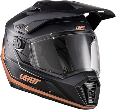 Leatt 7.5 ADV Polymer Helmet Adventure Kit with Free 2.5 Goggles & Helmet Bag | 360 Turbine Technology | 4-Way Rider Setup with Photochromic Lens | Medium, Black Bronze