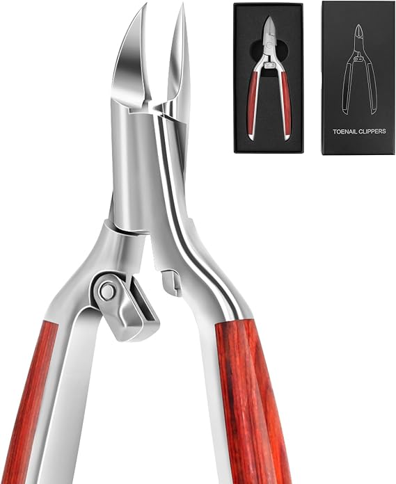 Toenail Clippers Super Sharp, Professional Thick Ingrown Toe Nail Clippers for Men Women Elderly, Large Podiatrist Toenail Clippers Heavy Duty Nail Nippers Toenail Cutters