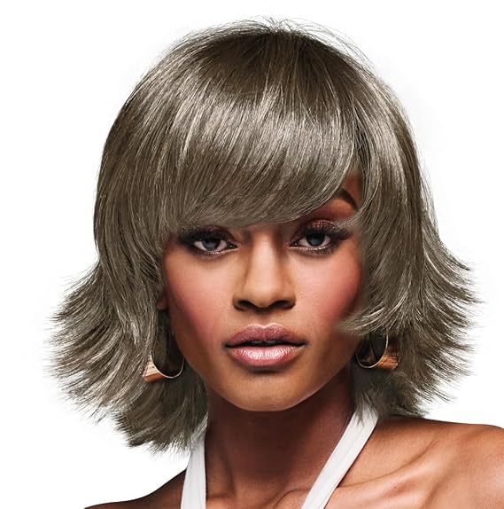 Kim Kimble Chloe Mid-Length Textured Shag Wig by Hairuwear, Average Cap, MC119 23SS Sweet Cream