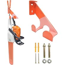 Chainsaw Hanger Chainsaw Holder Heavy Duty Chainsaw Wall Mount Garage Organization Shed Organizer Chainsaw Accessories Chainsaw Rack with Protective Pad (1 PACK)