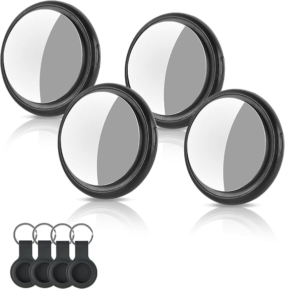 4 Pack Air Tracker Tags, Key Tracker Works with Find My App (iOS Only) | Item Finder Smart Tags for Keys,Luggage,Wallets, Suitcase
