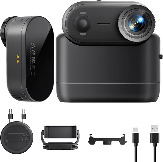 4K 30FPS POV Camera, Portable Vlogging Camera with 33FT Waterproof, 64GB Tiny Actioncamera EIS Stabilization, Hands-Free POV Body Cam, 150 Lightweight Thumb Bodycam 5 hr Battery Life, Mount Anywhere