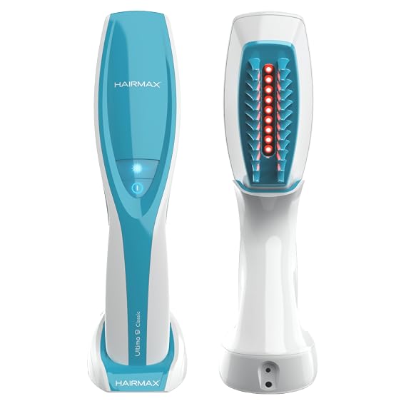 Hairmax Ultima 9 Classic LaserComb, FDA Cleared Red Light For Hair Regrowth | Reverse Thinning Hair, For Men & Women, with 100% Medical Grade Lasers