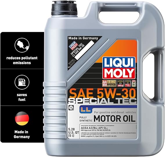 Liqui Moly Special Tec LL SAE 5W-30 | 5 L | Synthesis Technology Motor Oil | SKU: 2249