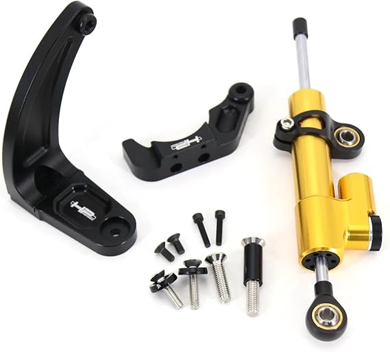 for Dualtron Thunder II/Compact/Thunder/Victor/Dualtron 3 III/Electric Scooter Steering Stability Carbon Fiber Shock Mount Kit(C)