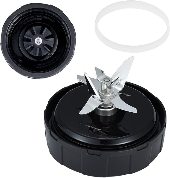 [New Model- Stainless Steel] Blade Replacement for Ninja SS351 Foodi, SS151 TWISTi DUO, SS401, SS101 Blender (7 Fins), 1 Piece.